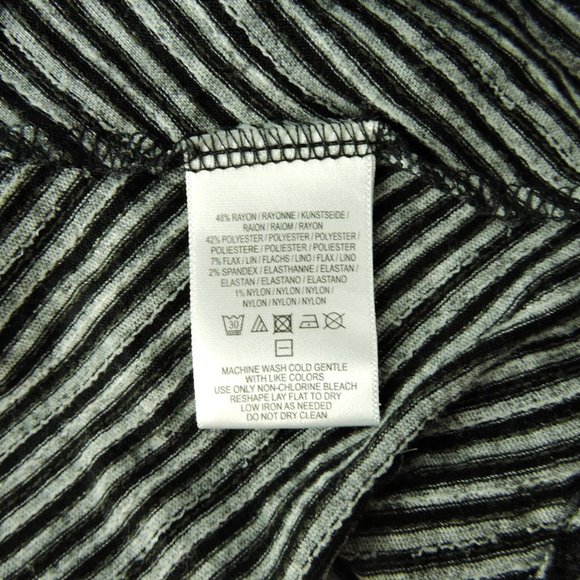 Postmark for Anthropologie black gray striped swing tee size S - Picture 7 of 8